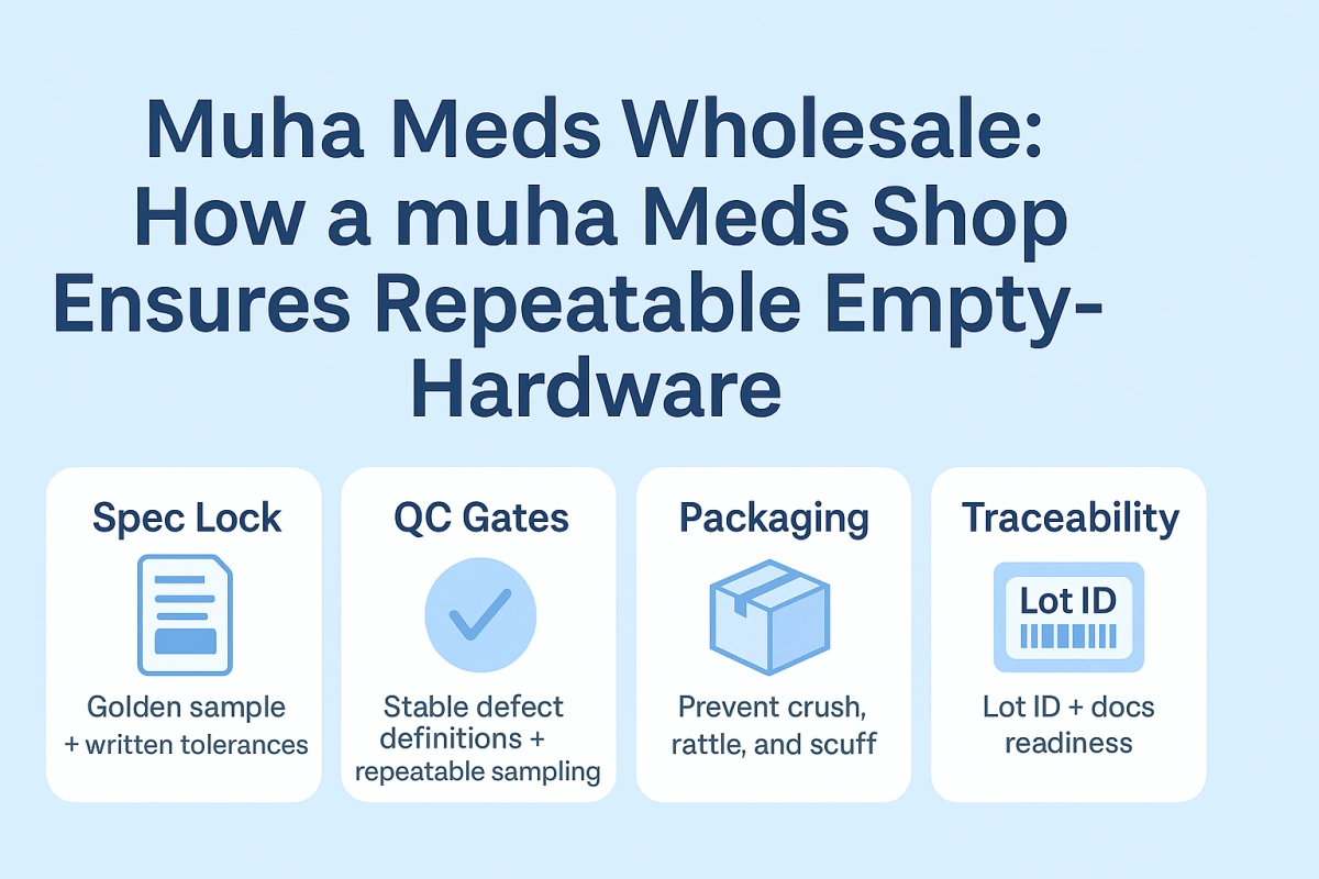 muha meds wholesale: How a muha meds shop Ensures Repeatable Empty-Hardware