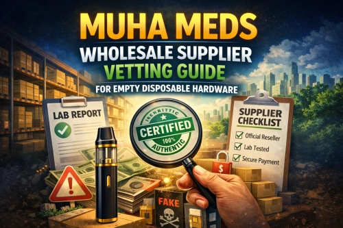 Muha Meds wholesale supplier vetting guide for empty disposable hardware