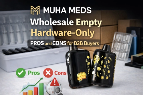 Muha Meds wholesale empty hardware-only Pros and Cons for B2B buyers
