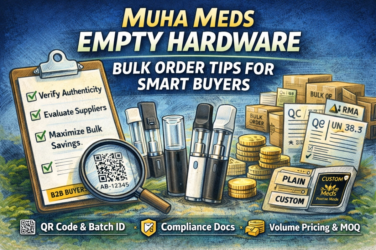 Muha Meds empty hardware bulk order tips for smart buyers