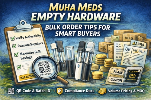 Muha Meds empty hardware bulk order tips for smart buyers