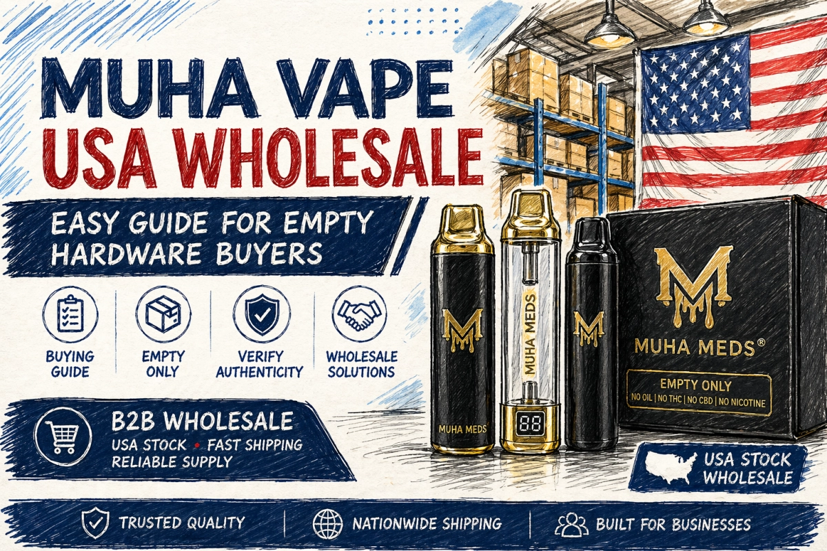 Muha vape USA Wholesale easy guide for empty hardware buyers