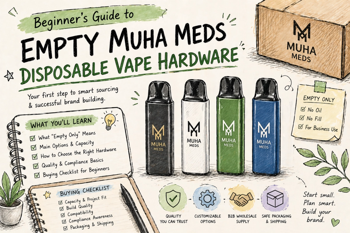 Beginner’s Guide to Empty Muha Meds Disposable Vape Hardware