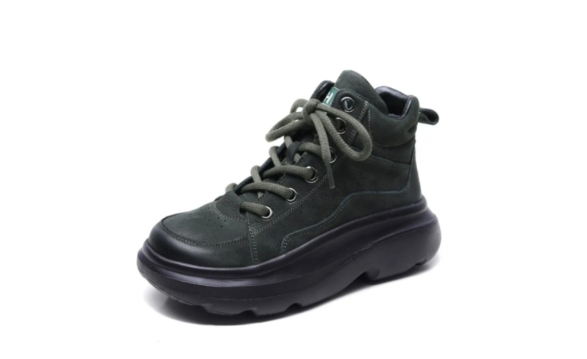 Wolexue Shoes Black and Dark Green ST-01-01 7278