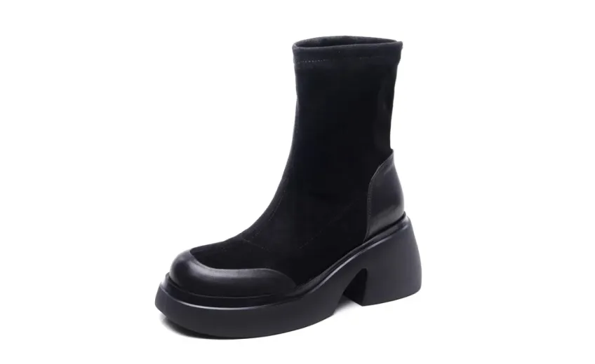 Wolexue Shoes Black HB-01-01 86-7