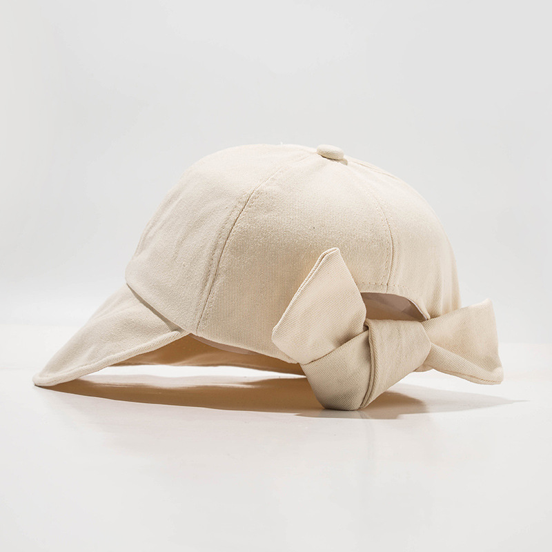 Korean Style Bow Fisherman Hat, Large Brim Sun Hat