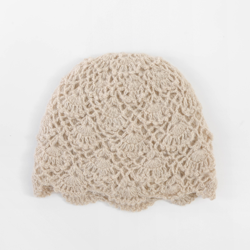 Double-Layer Warm Windproof Retro niche Slouchy Beanie Hat