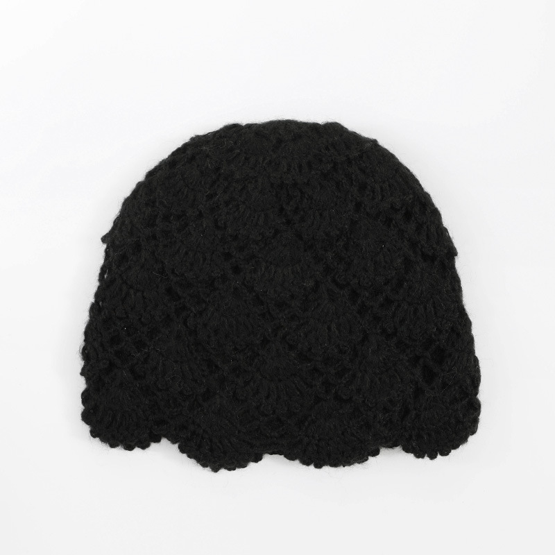 Double-Layer Warm Windproof Retro niche Slouchy Beanie Hat