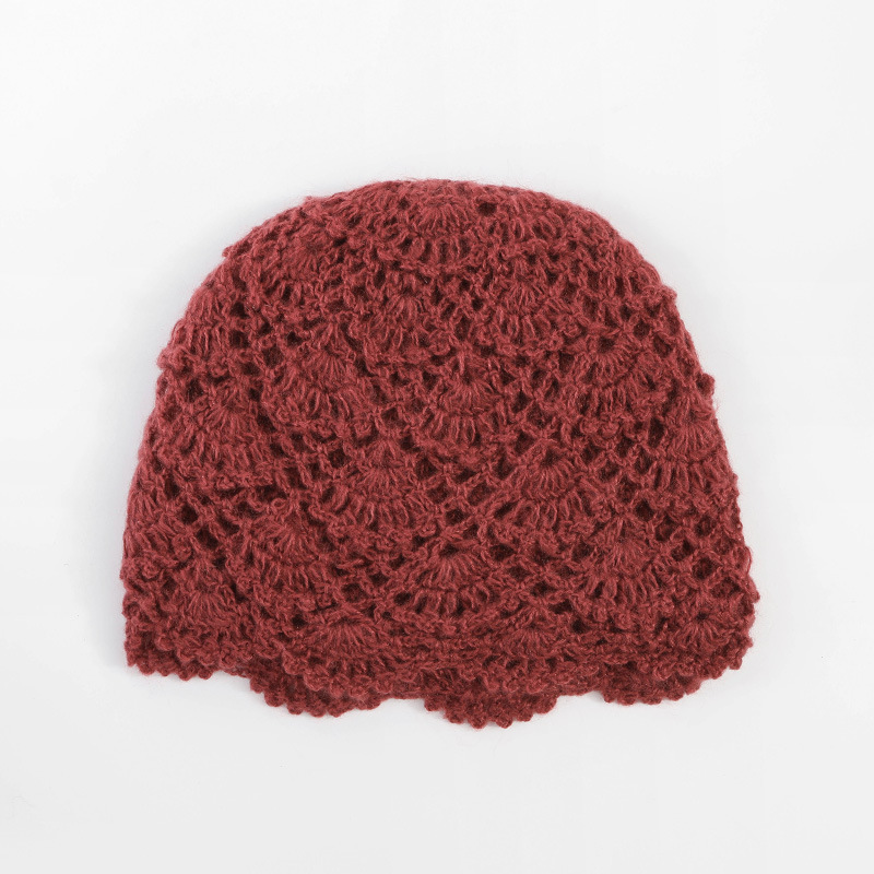 Double-Layer Warm Windproof Retro niche Slouchy Beanie Hat