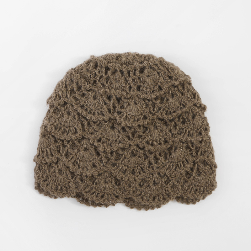 Double-Layer Warm Windproof Retro niche Slouchy Beanie Hat