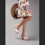 Bow Tie Hemp Rope Wedge Heel Thick Soled Sandals