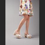 Bow Tie Hemp Rope Wedge Heel Thick Soled Sandals