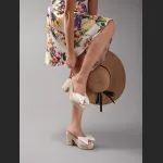 Bow Tie Hemp Rope Wedge Heel Thick Soled Sandals