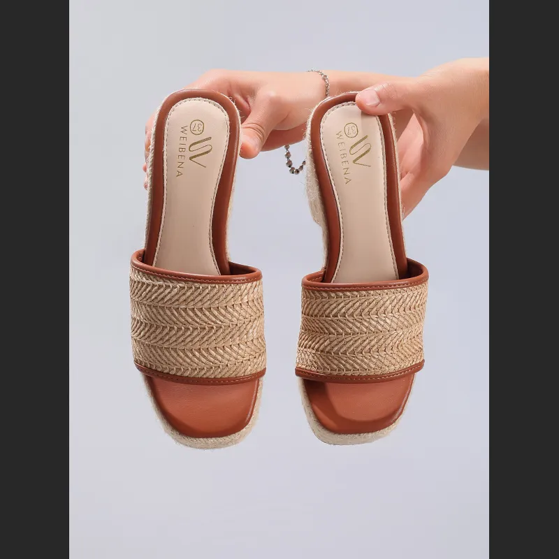 Hemp Rope Casual Summer Waterproof Platform High Heels