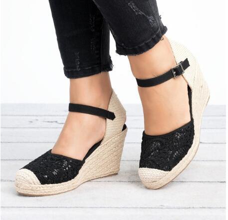 High Heel Hollowed Out Large Size Sandals