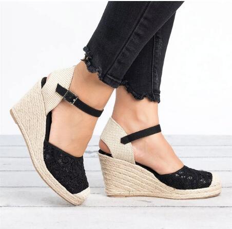 High Heel Hollowed Out Large Size Sandals