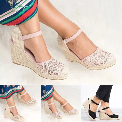 High Heel Hollowed Out Large Size Sandals 01