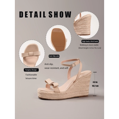 Holiday Leisure High-Heeled Slippers Waterproof Table 02