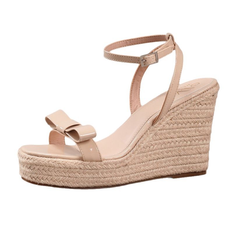 Holiday Leisure High-Heeled Slippers Waterproof Table