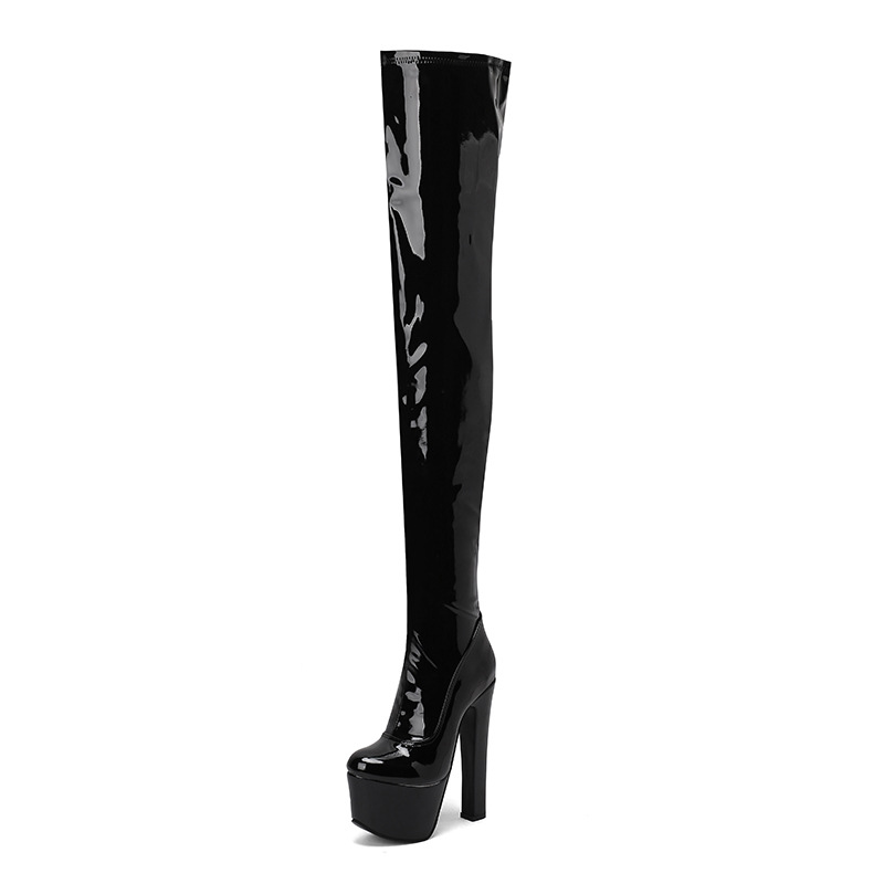 Knee Over Elastic Boots, Long Boots