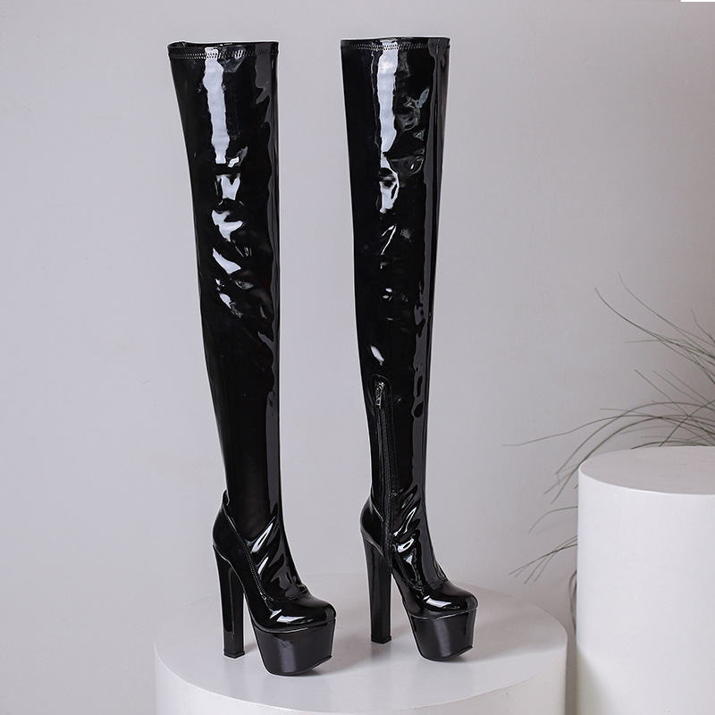 Knee Over Elastic Boots, Long Boots