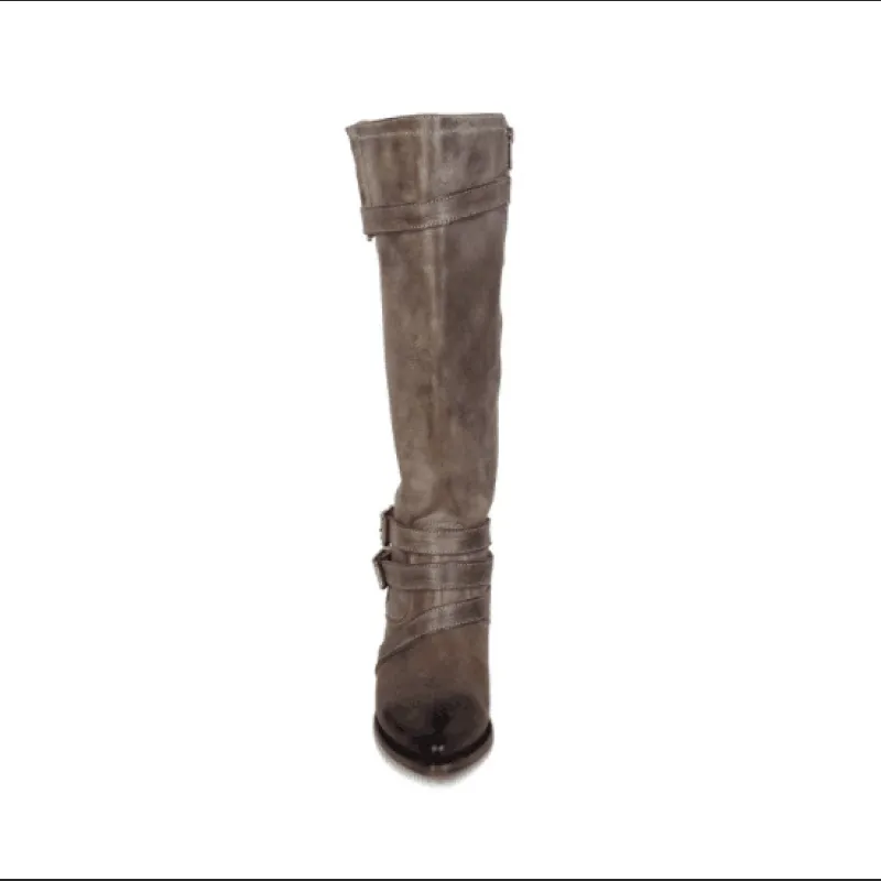 Women's Boots, Belt Buckle, High Top Knight Boots