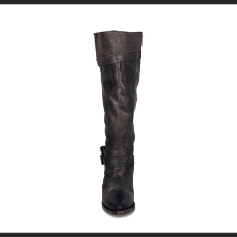 Women's Boots, Belt Buckle, High Top Knight Boots