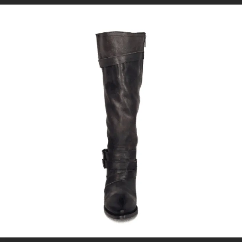 Women's Boots, Belt Buckle, High Top Knight Boots
