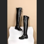 Women's Boots With Cross Straps Over The Knee, Long Boots For Knights