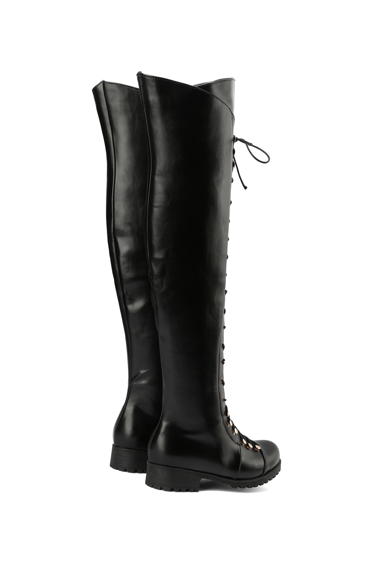Women's Boots With Cross Straps Over The Knee, Long Boots For Knights