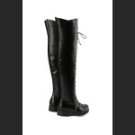 Women's Boots With Cross Straps Over The Knee, Long Boots For Knights