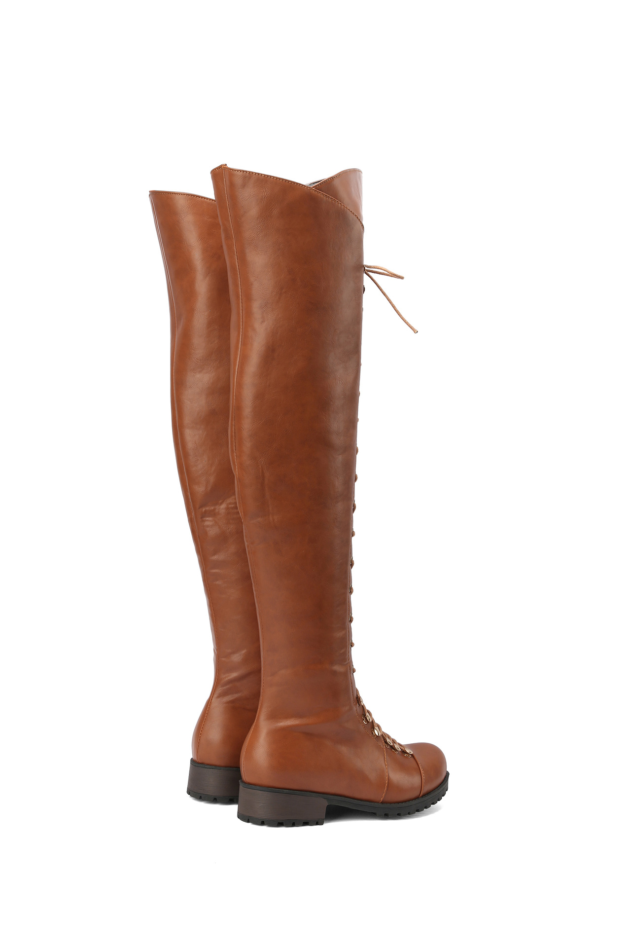 Women's Boots With Cross Straps Over The Knee, Long Boots For Knights
