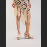 Women's Hemp Rope Slope & Thick Soled Sandals Woven With Grass Rope