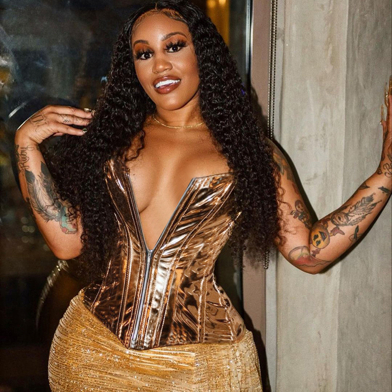 Sexy And Fashionable Metal Shiny Leather Chest Wrapped Top