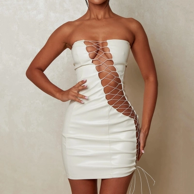 Sexy Strapless Strapless And Hip Hugging Dress 01