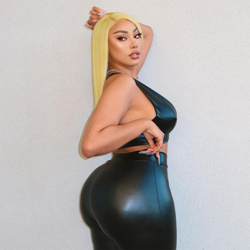 Deep V-Neck Vest Sexy Hip Hugging Slim Pants