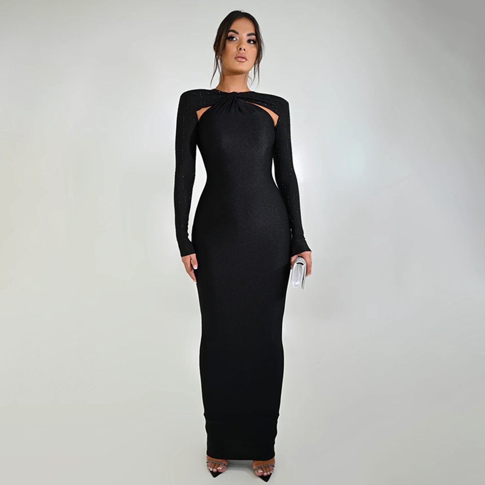 Sexy Tight Long Sleeved Elegant Dress