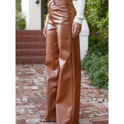 High Waisted Retro Pants With Loose And Wide Legs 01