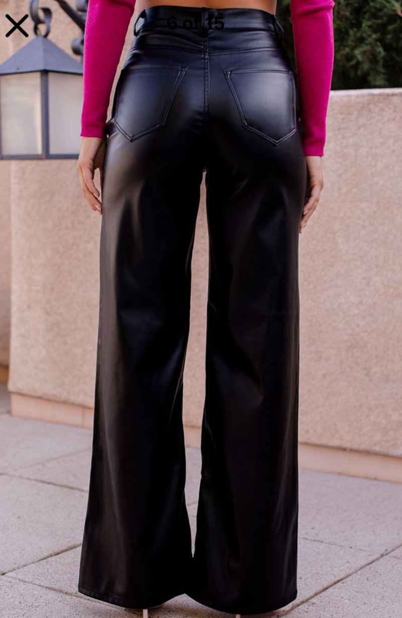 High Waisted Retro Pants With Loose And Wide Legs