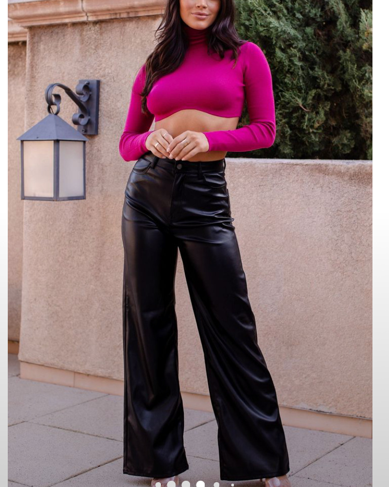 High Waisted Retro Pants With Loose And Wide Legs