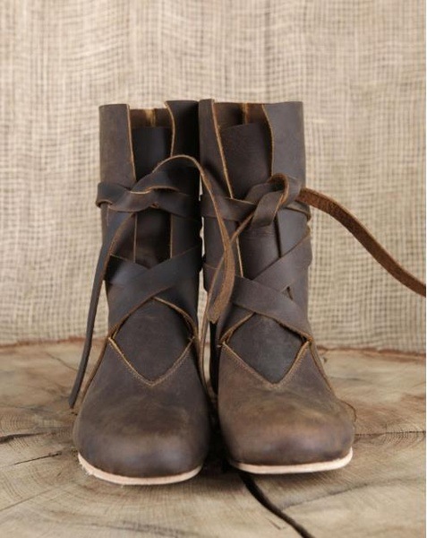 Retro Lace Up Roman Boots, Low Heel Casual Motorcycle Boots