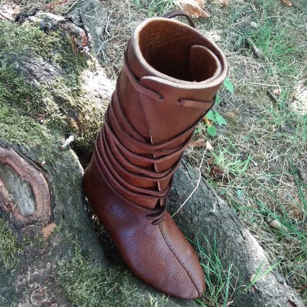 Retro Roman Boots, Short Boots, Flat Heeled Casual Motorcycle Boots