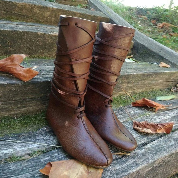 Retro Roman Boots, Short Boots, Flat Heeled Casual Motorcycle Boots