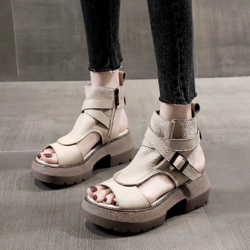 Retro Toe High Top Sandals