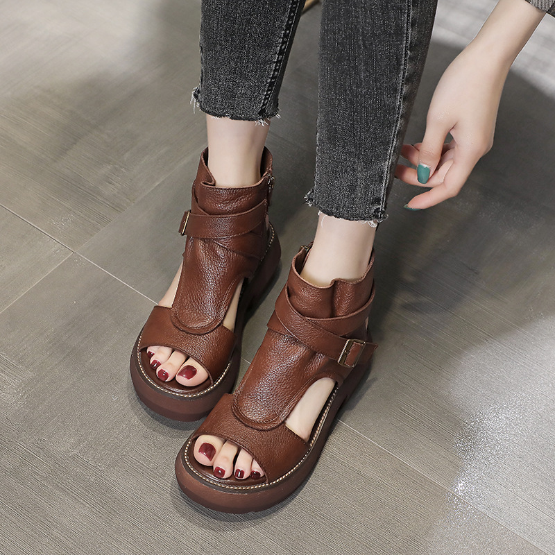 Retro Toe High Top Sandals