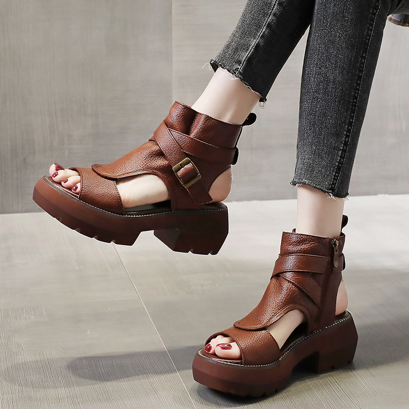 Retro Toe High Top Sandals