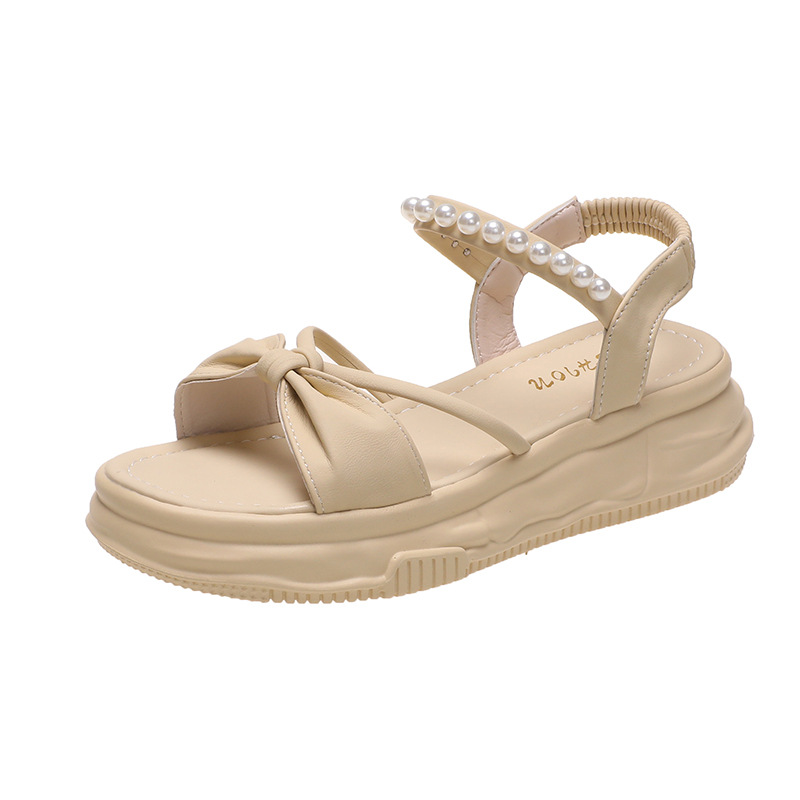 Thick Bottomed Pearl Casual And Fashionable Versatile Beach Sandals