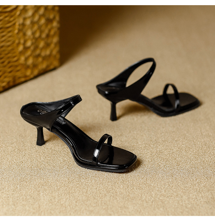 Thin Heeled High-Heeled Open Toed Sandals