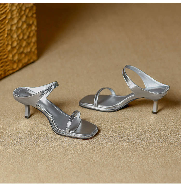 Thin Heeled High-Heeled Open Toed Sandals