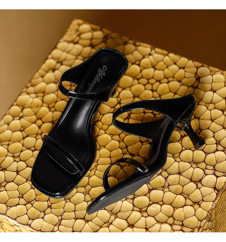 Thin Heeled High-Heeled Open Toed Sandals